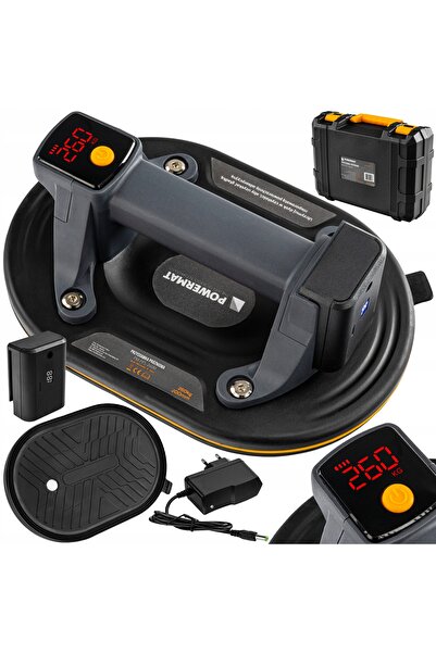 Powermat Clește de priză de vid 200mm, cu acumulator, 260KG, pentru plăci, st...
