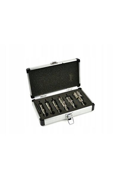 GEKO Set de 6 carote pentru metal, TCT, 16-53mm, cu vârf de carbură, în cutie.
