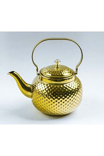 BASURRAH Heat-resistant stainless steel teapot 1.6 L, yellow color