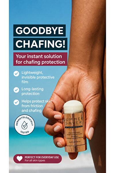 Summersaver Woman Anti-Chafing Stick - Thigh & Skin Friction Protection - Mad...