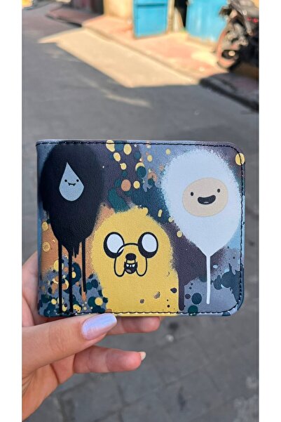 Köstebek Adventure Time Finn and Jack Marcelin Art Men's Wallet