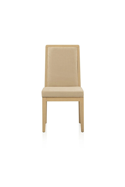 Midas Furniture LEATHER DINING CHAIR BEIGE W48 * D50 * H99 CM