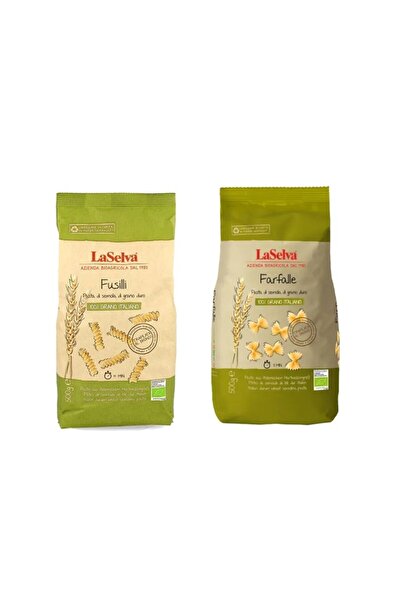 La Selva Pachet paste italiene bio LaSelva – Farfalle 500g + Fusilli 500g din...