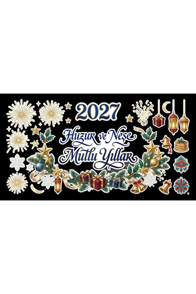 TELLGRAF New Year Themed Sticker Set (21X30 cm 1 Set)