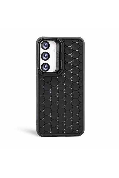 DARA Husa de Protectie TPU, DARA, pentru Samsung Galaxy S24, 3D Cube, cu Inel...