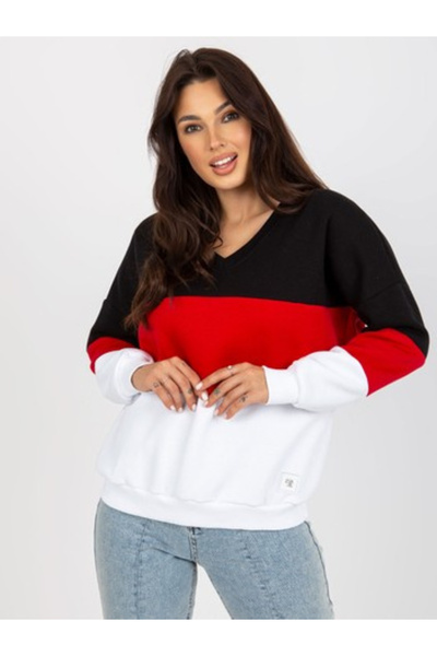 Relevance Women's Sweatshirt, RELEVANCE, Cotton, Long Sleeve, Red, model RV-B...
