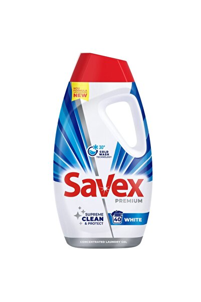SAVEX Υγρό απορρυπαντικό, Savex, 1.8 λίτρα, Λευκό, 40 πλύσεις