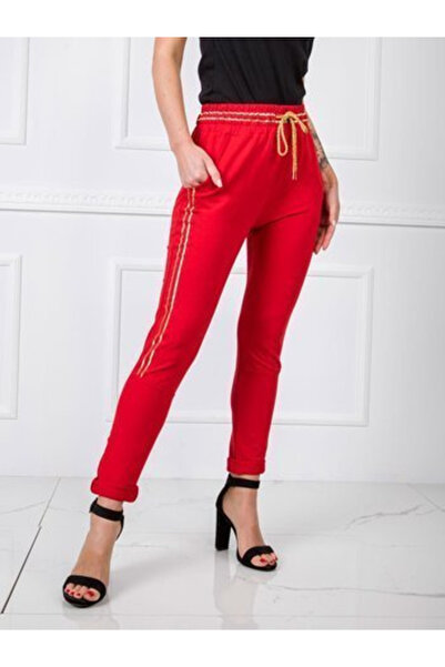 Relevance Pantaloni Trening Dama, RELEVANCE, Bumbac, Sport, Rosu, model RV-DR...