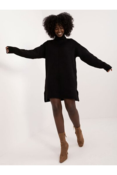BADU Rochie Dama, BADU, Acril, Maneca lunga, Negru, model BA-SK-0547.99