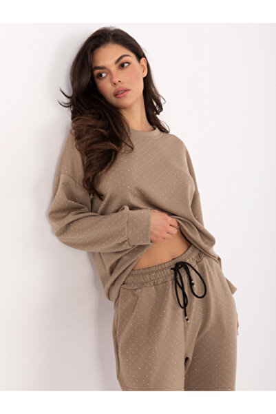 rue parıs Compleu Dama, RUE PARIS, Viscoza, Aplicatii, Bej inchis, model IT-K...