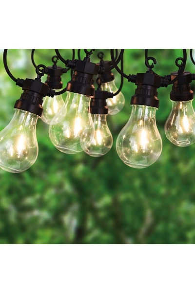Orion Lumini de grădină, ghirlandă luminoasă de exterior, 10 becuri, lanț de ...