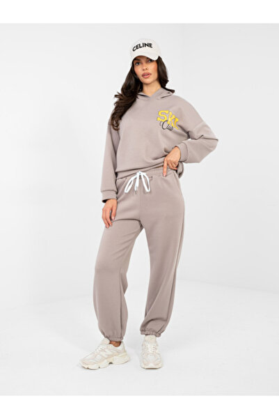 rue parıs Compleu Dama Maneca lunga, Mansete elastice, RUE PARIS, Bej Model I...