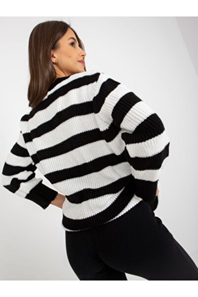 rue parıs Pulover Dama, RUE PARIS, Acril, Maneca lunga, Negru, model LC-SW-80...