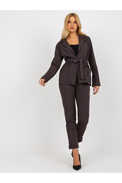 LAKERTA Sacou Dama Maneca lunga, Carouri, LAKERTA, Gri Eleganta Office