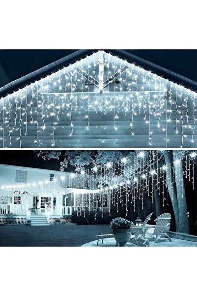 Vilde Ghirlandă luminoasă de Crăciun tip perdea de lumină, pentru exterior, l...
