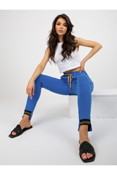 Relevance Pantaloni Trening Dama Sport, Guler inalt, RELEVANCE, Albastru Casu...