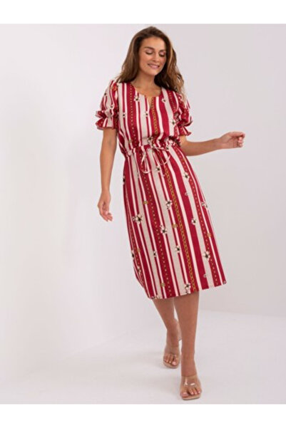 LAKERTA Rochie Dama, LAKERTA, Poliester, Rochie dreapta, Bordo, model LK-SK-5...