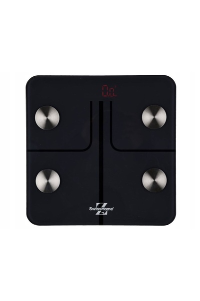 SWISSHOME Cântar de baie SWISS HOME Afrodite Măsurare BMI Bluetooth până la 1...