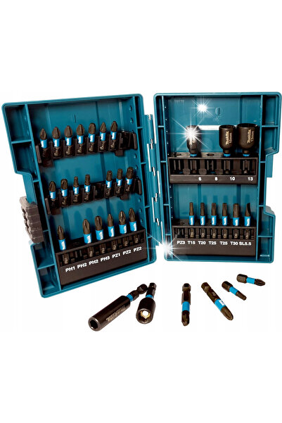 MAKİTAMİ Set de capete de șurubelniță cu impact, negre, 35 de piese. B-66880 ...