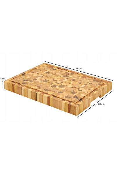 peewit DESKA DELUXE Bloc de tăiere din lemn de capăt de stejar, uleiat, 40x30...