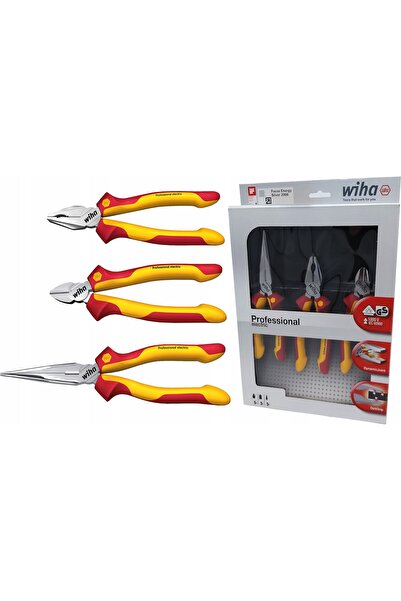 wiha SET DE CLEȘTI ELECTRICI PROFESIONALI VDE 3 PIESE / ORIGINAL 26852