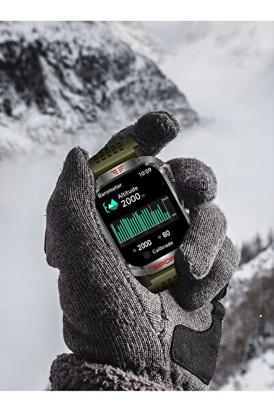 Lazird Smartwatch militar, ceas cu lanternă, funcție de apelare, 600 mAh, rez...