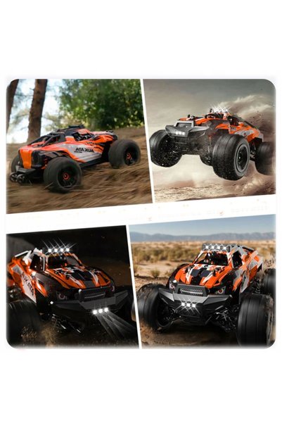 COİLTEK Mașină teleghidată RC 4x4, pilotată la distanță, pentru teren acciden...
