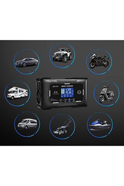 HTRC ÎNCĂRCĂTOR AUTOINTELIGENT AUTOMAT PENTRU ACUMULATOR 12/24V