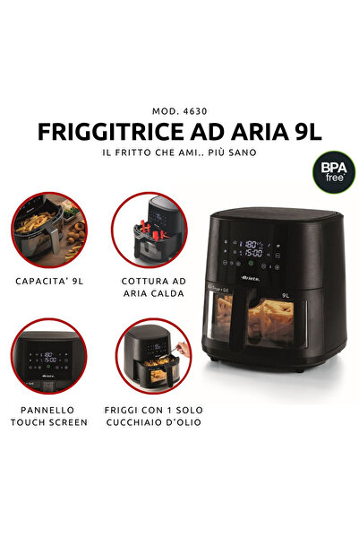 ARIETE Friteuză cu aer cald Air Fryer 9 4630/00 1500W 9L 7 programe