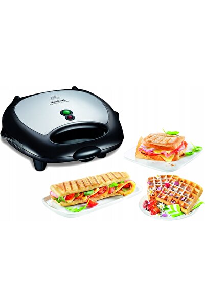 TEFAL Aparat de făcut gofre, panini și sandvișuri 3 în 1 Break Time SW6148