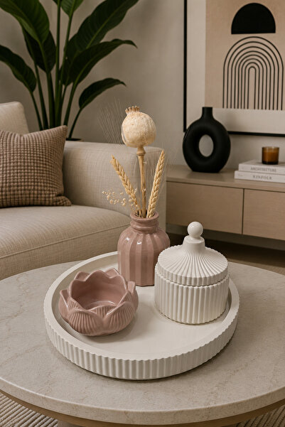 Zigzag Home طقم مزهريات ديكورية على الطراز البوهيمي مكون من 4 قطع، صندوق مزهر...