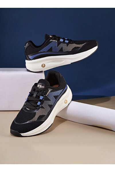 Campus Women's Black Low-Top Sneakers - Trendy Dual-Tone Look with Airy, Flex...