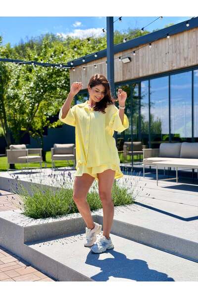 RAMONA BADESCU EXCLUSIVE Orchid Top Bottom Set - Bee Yellow