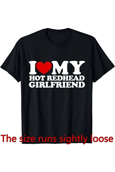 Ekim11 تي شيرت نسائي للجنسين بتصميم I Heart My - تي شيرت برقبة دائرية مع رسوم...