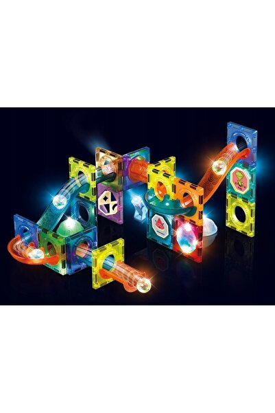 Nobo Kids Panouri de construcție magnetice luminoase cu labirint de bile și p...