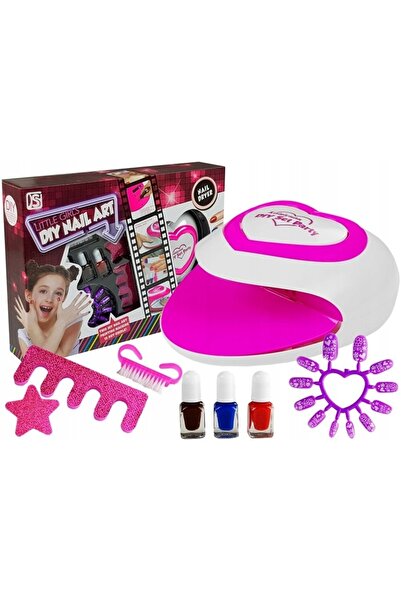 LeanToys Set de vopsit unghii pentru copii cu lampă