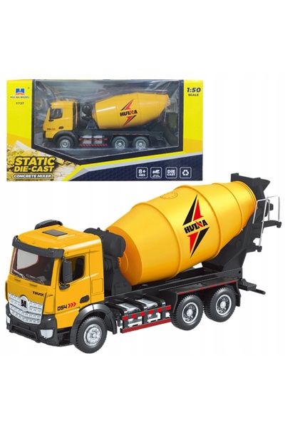 LeanToys Model static de betonieră 1:50 HUINA Metalic