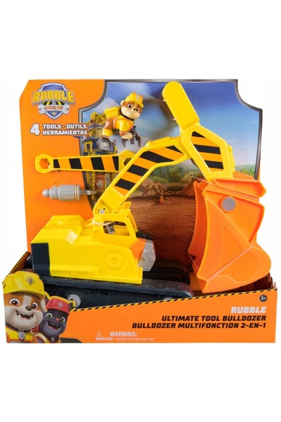 Spin Master Toys Far East Bulldozer Rubble cu accesorii - Jucărie pentru copi...