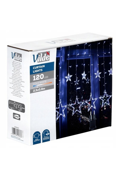 Vilde Ghirlandă luminoasă de Crăciun pentru exterior, pentru grădină, cu 120 ...
