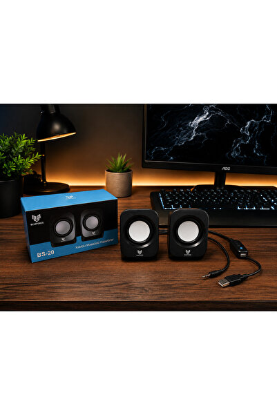 Blueforce Bs-20 Kablolu Usb Multimedya Speaker Mini Hoparlör 6w 1 +1