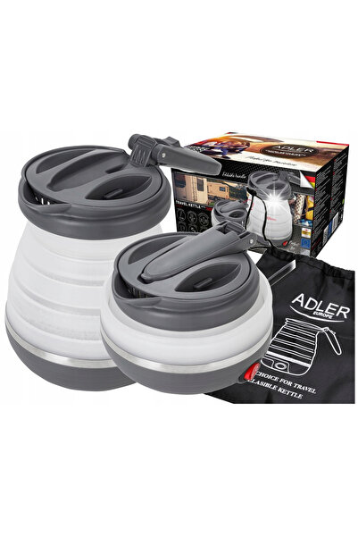 adler Fierbător electric de călătorie pliabil, mic, 600ml 0,6L, 750W, din sil...