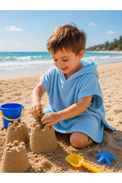 L' Atelier MiDuMi Blue, Unisex, Children'S, Towel Poncho / Hooded, Beach, Poo...