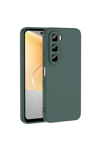 Microsonic حافظة متوافقة مع هاتف Infinix Hot 60i 4G باللون الأخضر الداكن الناعم