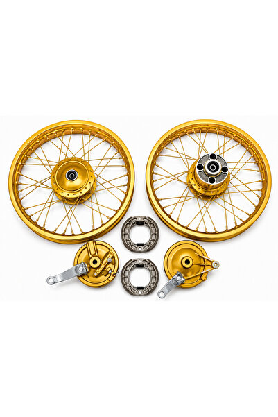 CTR Gold Özel CNC Alüminyum Ön Arka Jant Takımı 18 İnç 36 Tel Komple