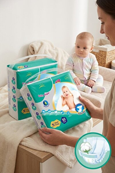 Generic 50pcs Cotton Core Ultra Absorbent Disposable Diapers Newborn Sensitiv...