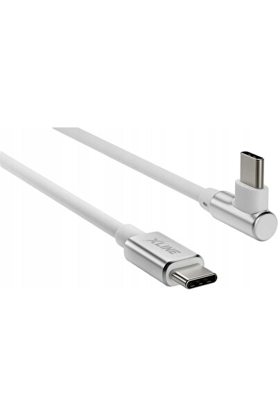 NO BRAND Cablu USB tip C - USB tip C unghiular XLINE 60W 1m