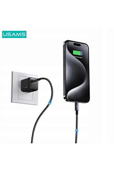 Usams Cablu USB C - USB C US-60W Fast 0.25 m