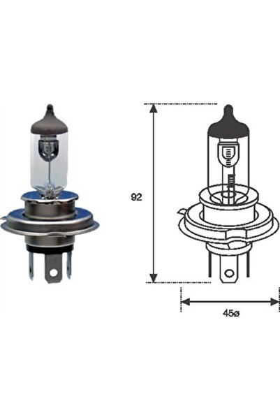 MAGNETI MARELLI Bec H4 12V 60/55W P43t