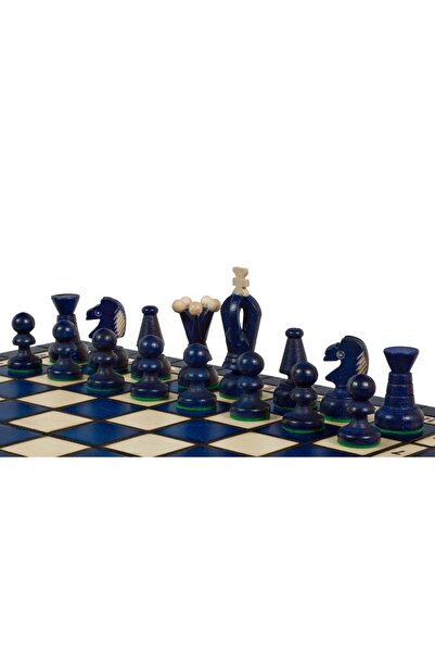 Sunrise Chess & Games MEDIUM KING'S CHESS (insert tray) - Blue