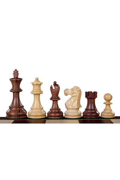 Sunrise Chess & Games Рейкявик Шахматни фигури от акация/чемшир 3.75 инча
